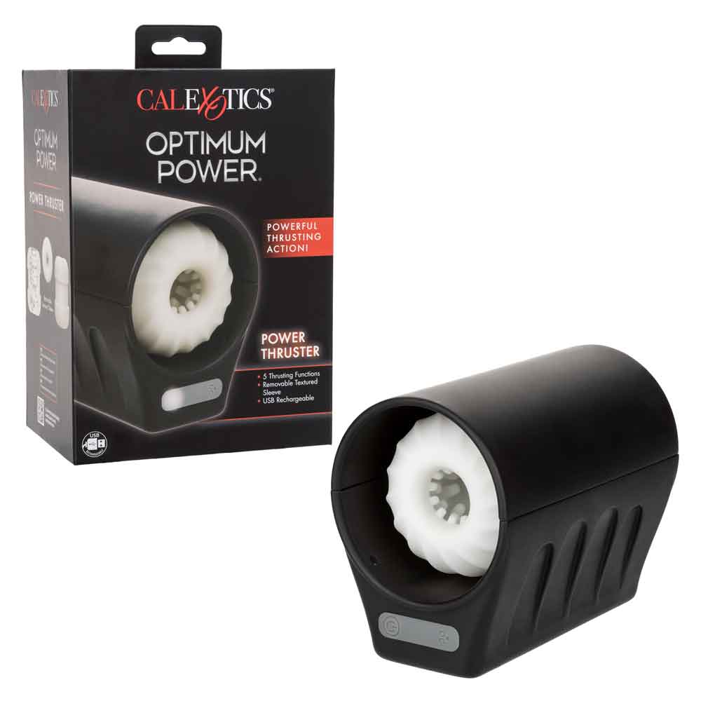 CalExotics Optimum Power Power Thruster - Rechargeable Thrusting Stroker - Black