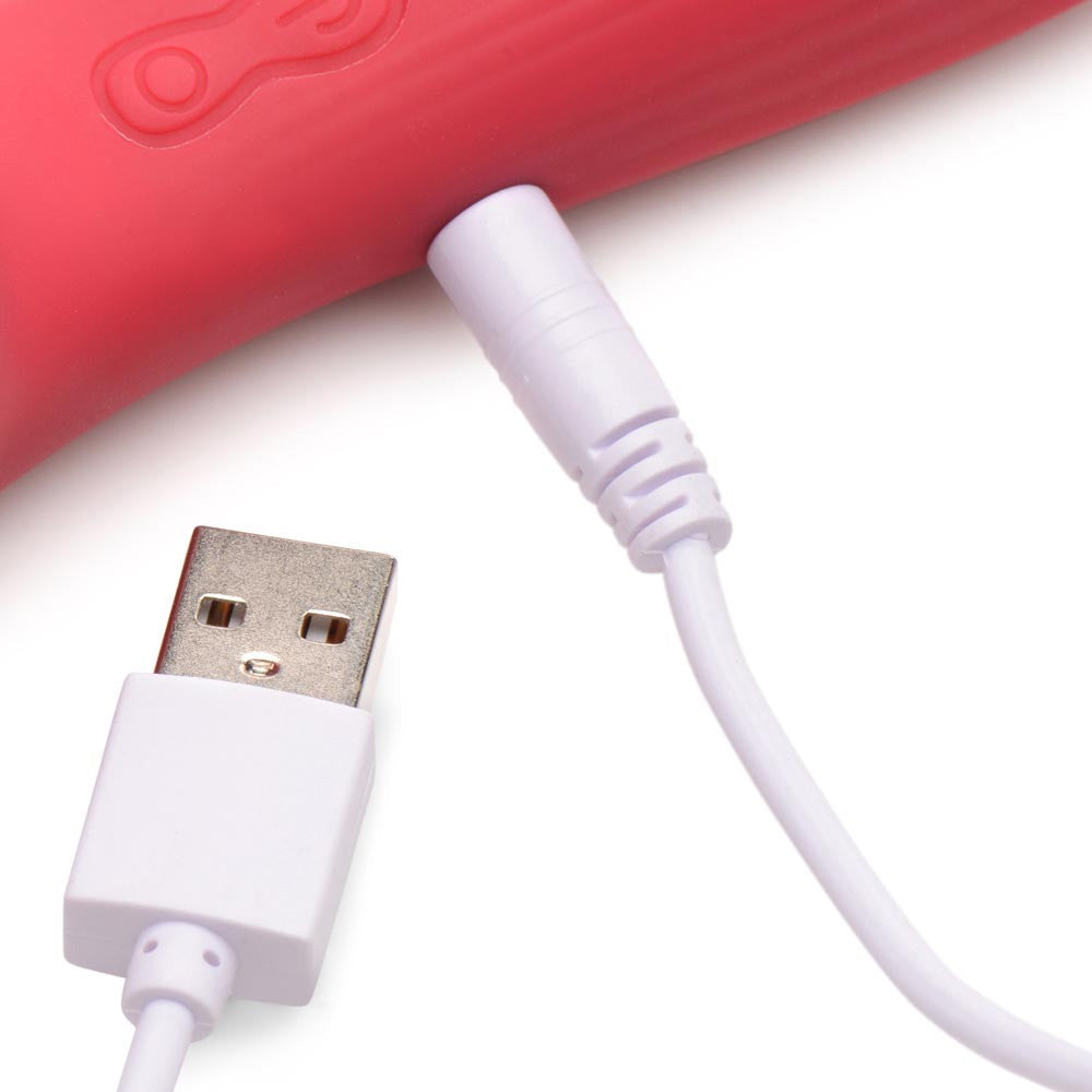 Bloomgasm Passion Petals Vibrator with 10 Suction Levels - Red