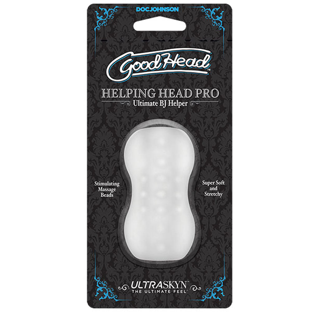 Doc Johnson GoodHead Helping Head Pro Mini Stroker – Clear