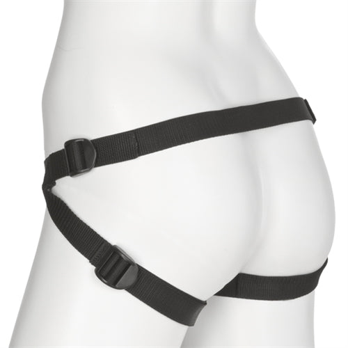 Doc Johnson Vac-U-Lock Platinum Edition Luxe Harness – Adjustable Black Neoprene