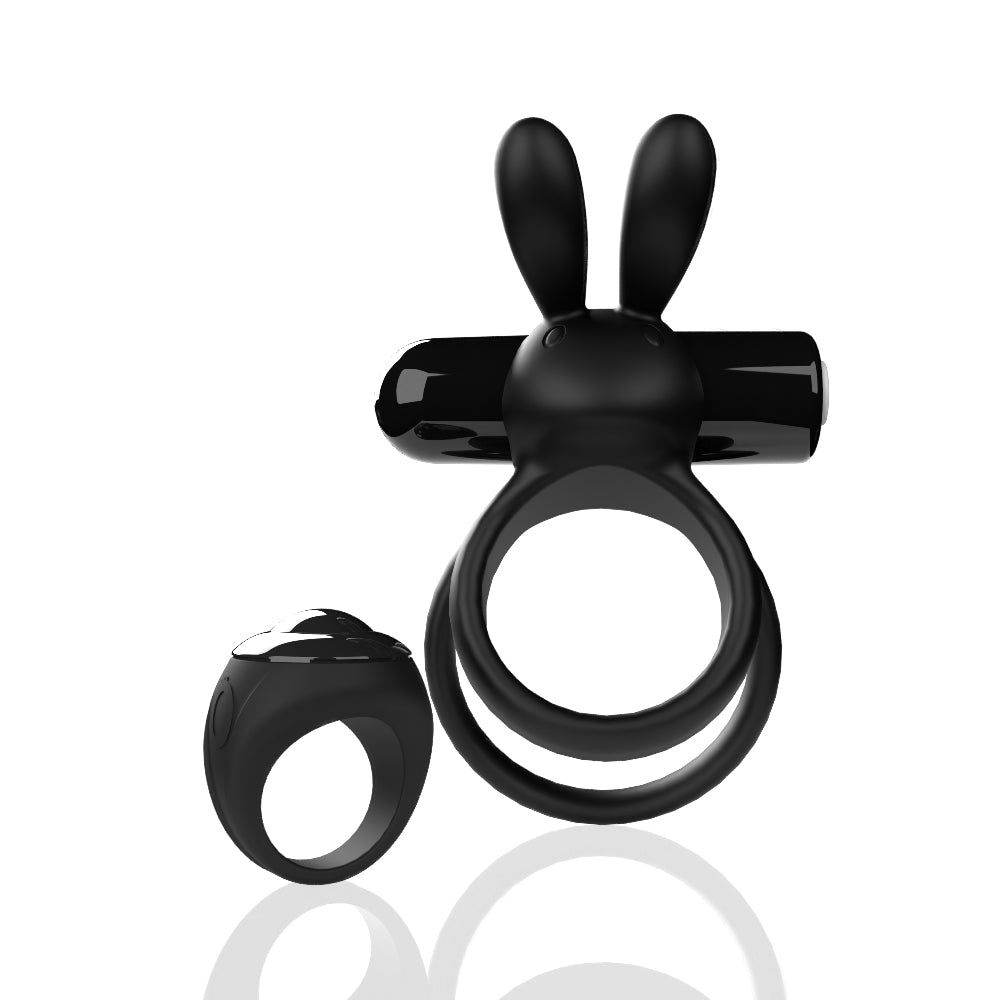 Screaming O Remote Controlled Ohare XL Vibrating Ring – Black