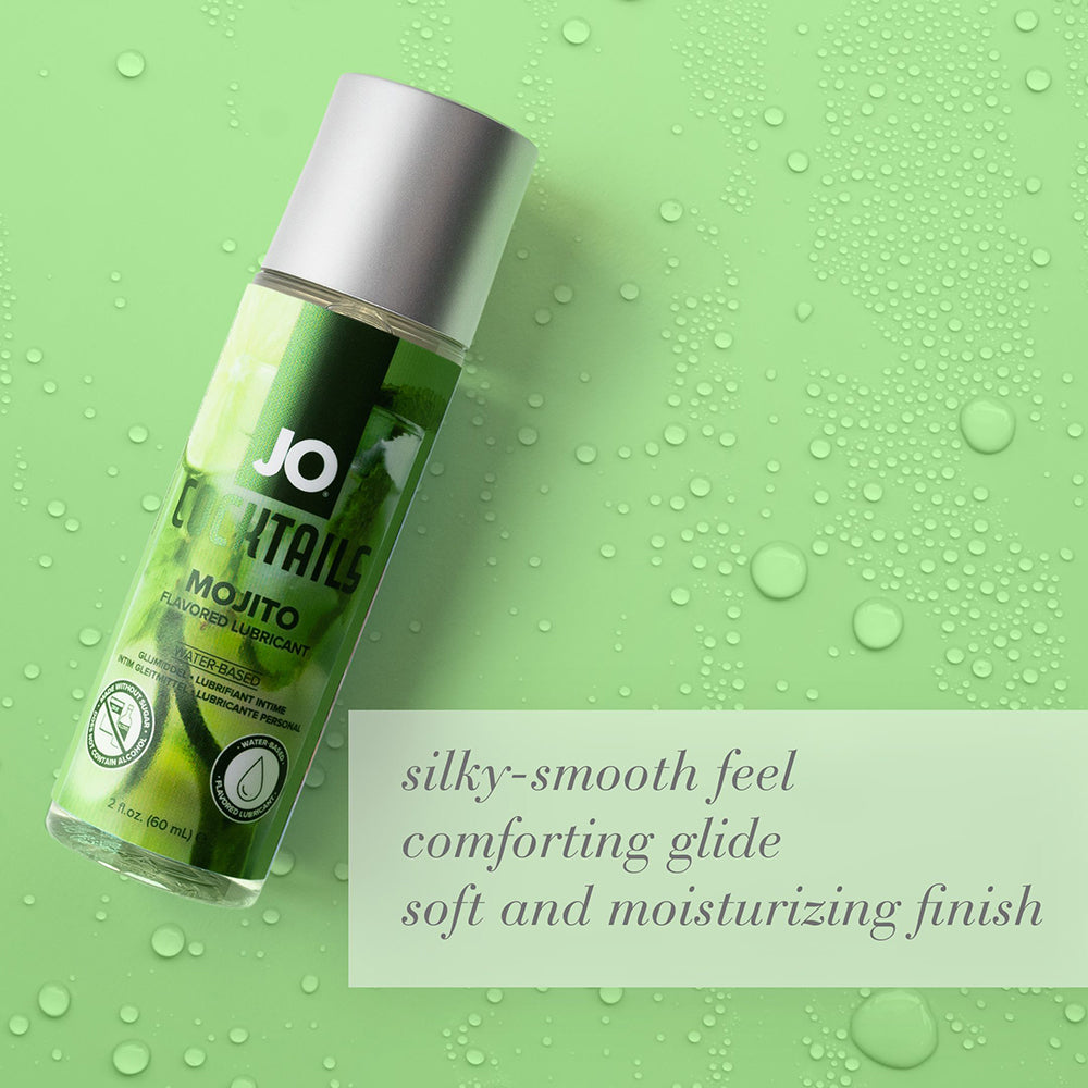 JO Cocktails Mojito Flavored Water-Based Lubricant 2 oz – Lime and Mint Flavor