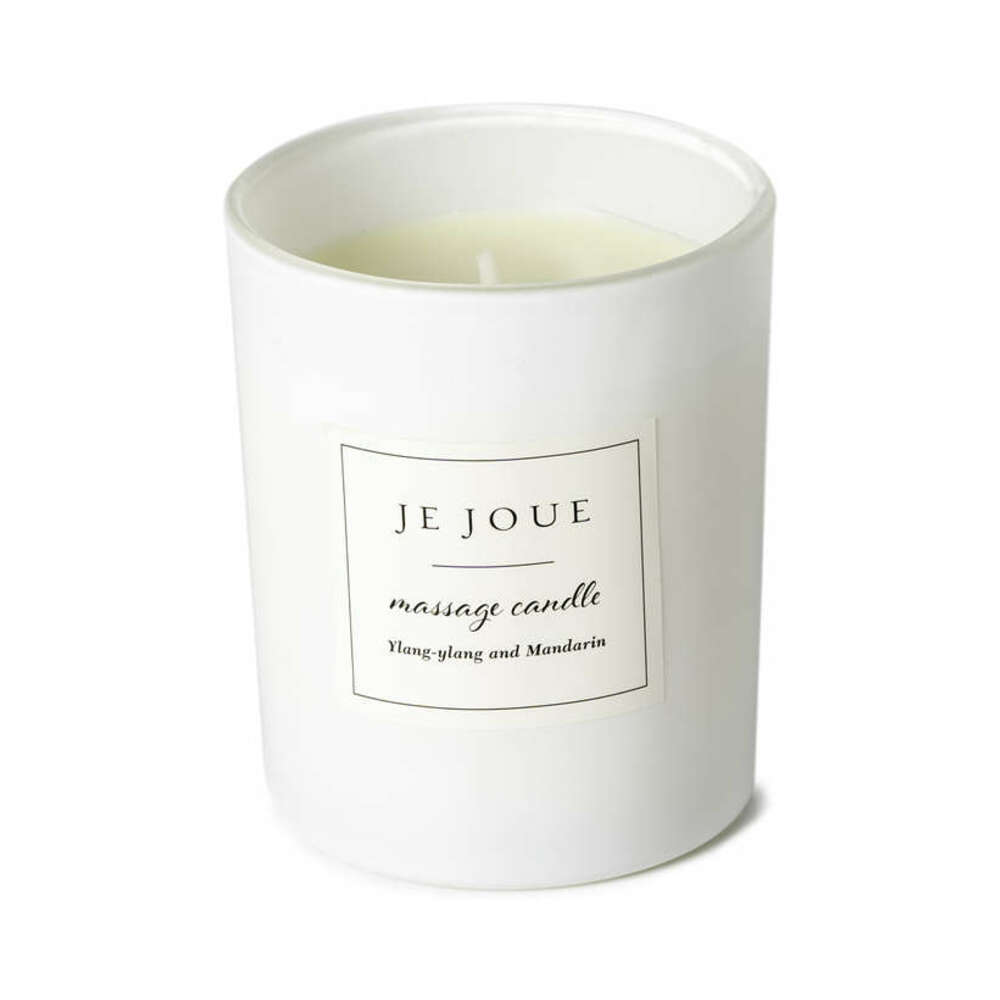 Je Joue Luxury Massage Candle Ylang Ylang & Mandarin - Massage Candle - White