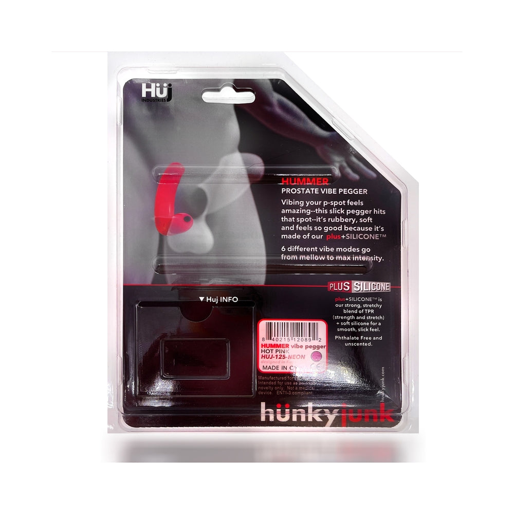 Hunkyjunk Hummer Vibe Prostate Pegger – Neon Pink