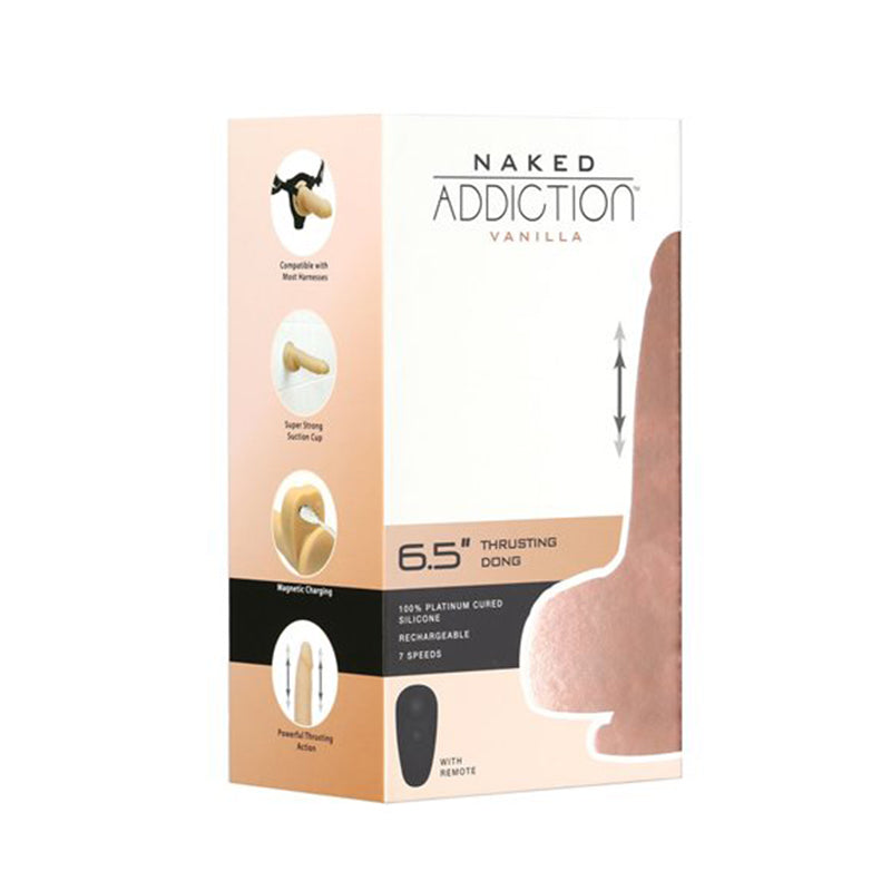 Naked Addiction 6.5 in. Mini Thruster Dildo - Vanilla