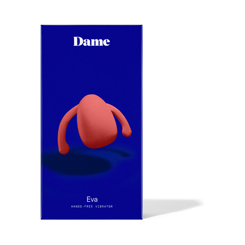 Dame Eva Couples Vibrator - Wearable Clitoral Vibrator - Orange