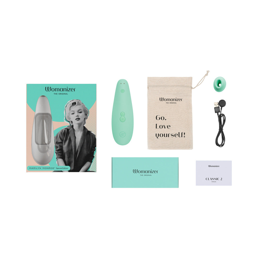 Womanizer Marilyn Monroe Classic 2 Special Edition Clitoral Stimulator - Teal