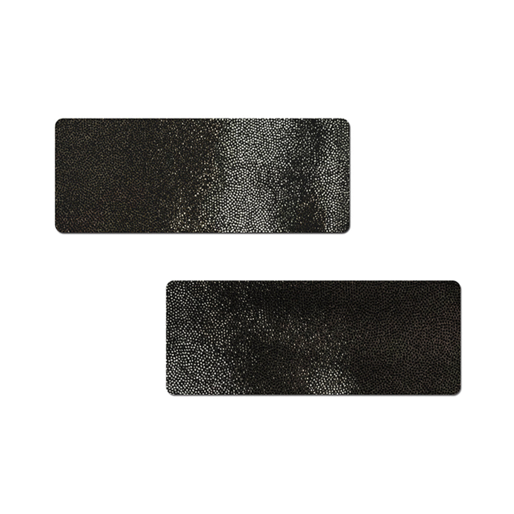 Pastease Matte Black Bar Nipple Pasties – Black, Waterproof Adhesive