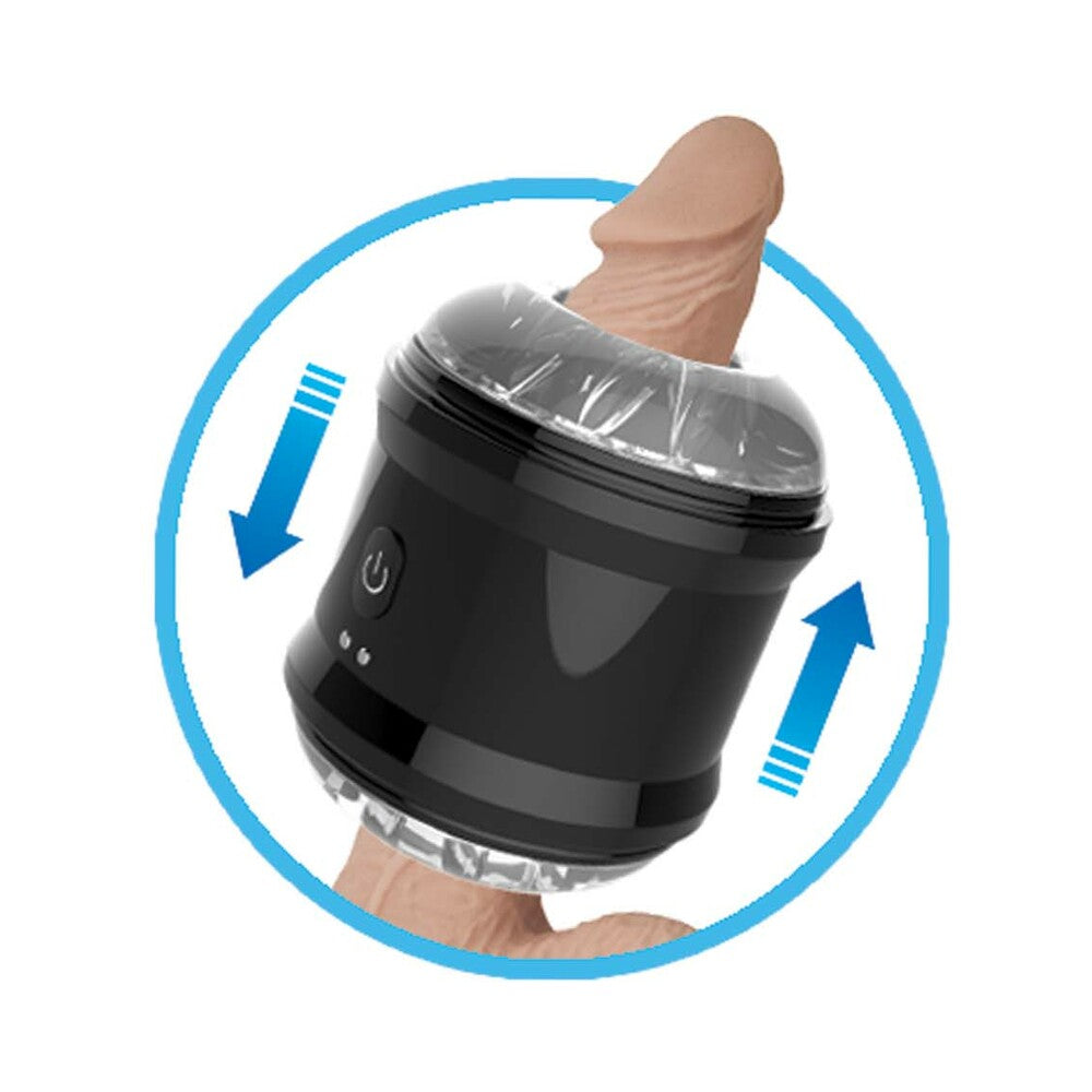 Nasstoys Dynamo Rechargeable Vibrating Masturbator Cylinder – Black