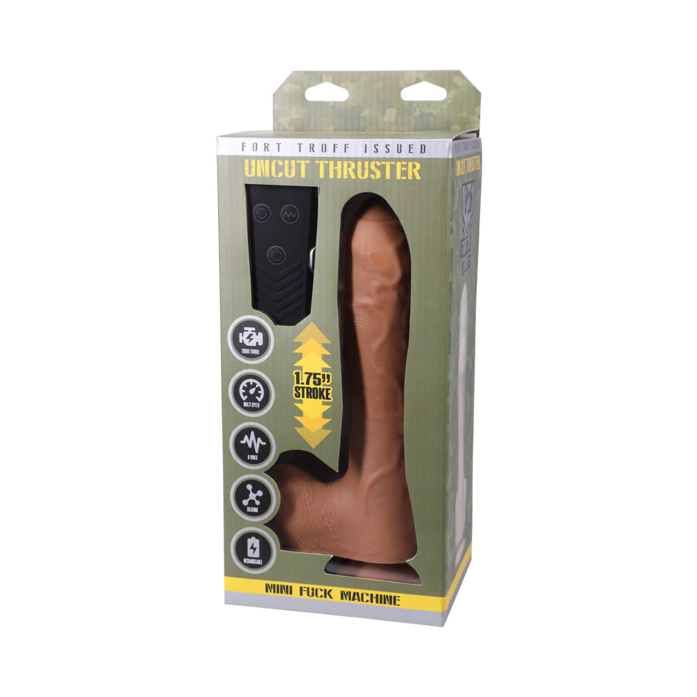 Fort Troff Uncut Thruster Mini Fuck Machine – Tan – Rechargeable with Remote Control