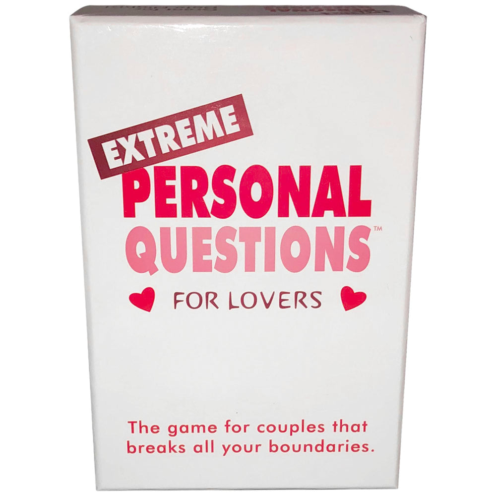 Extreme Personal Questions for Lovers Game - Couples Party Game - White