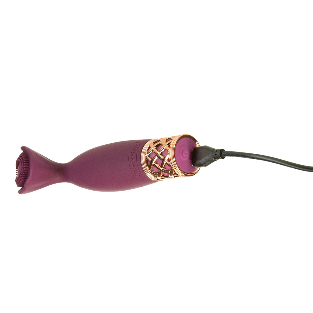 Pillow Talk Secrets Passion Rechargeable Silicone Clitoral Vibrator - Wine Red
