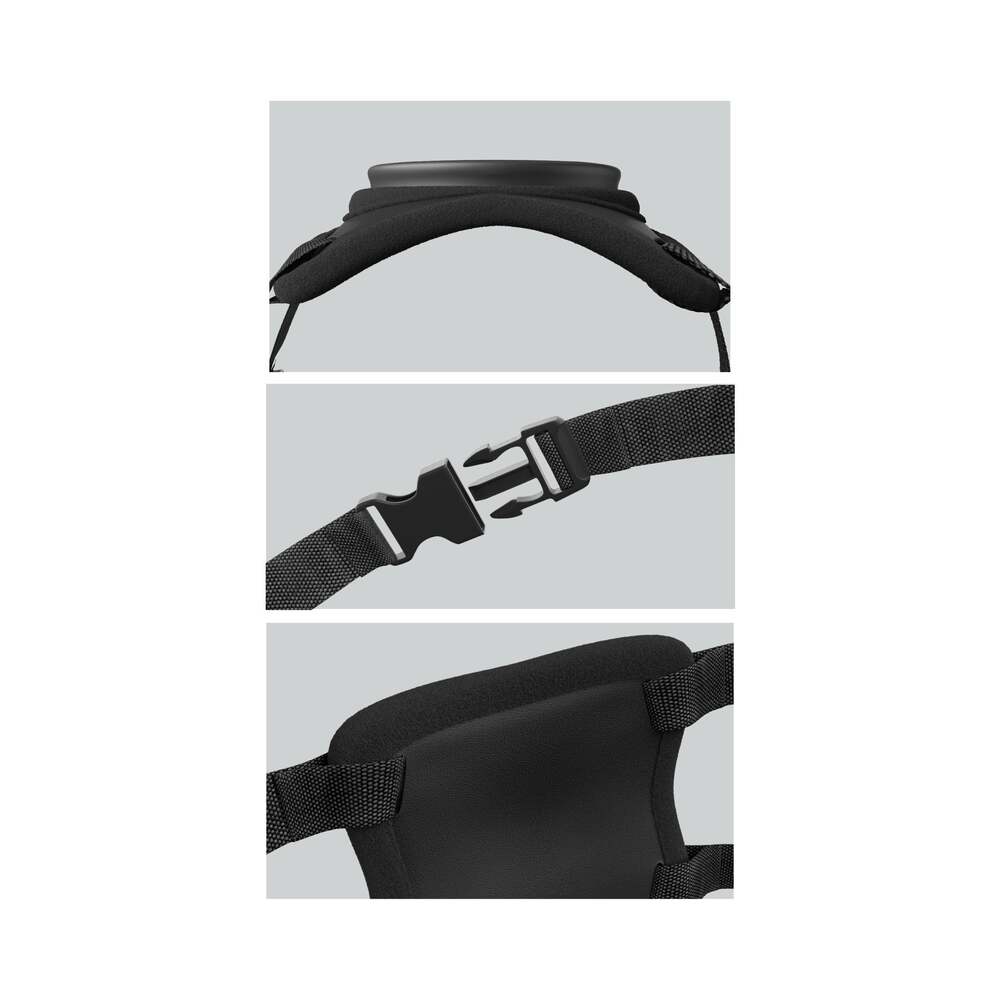 Body Dock Lap Strap Silicone Thigh Harness with Suction Design - Black