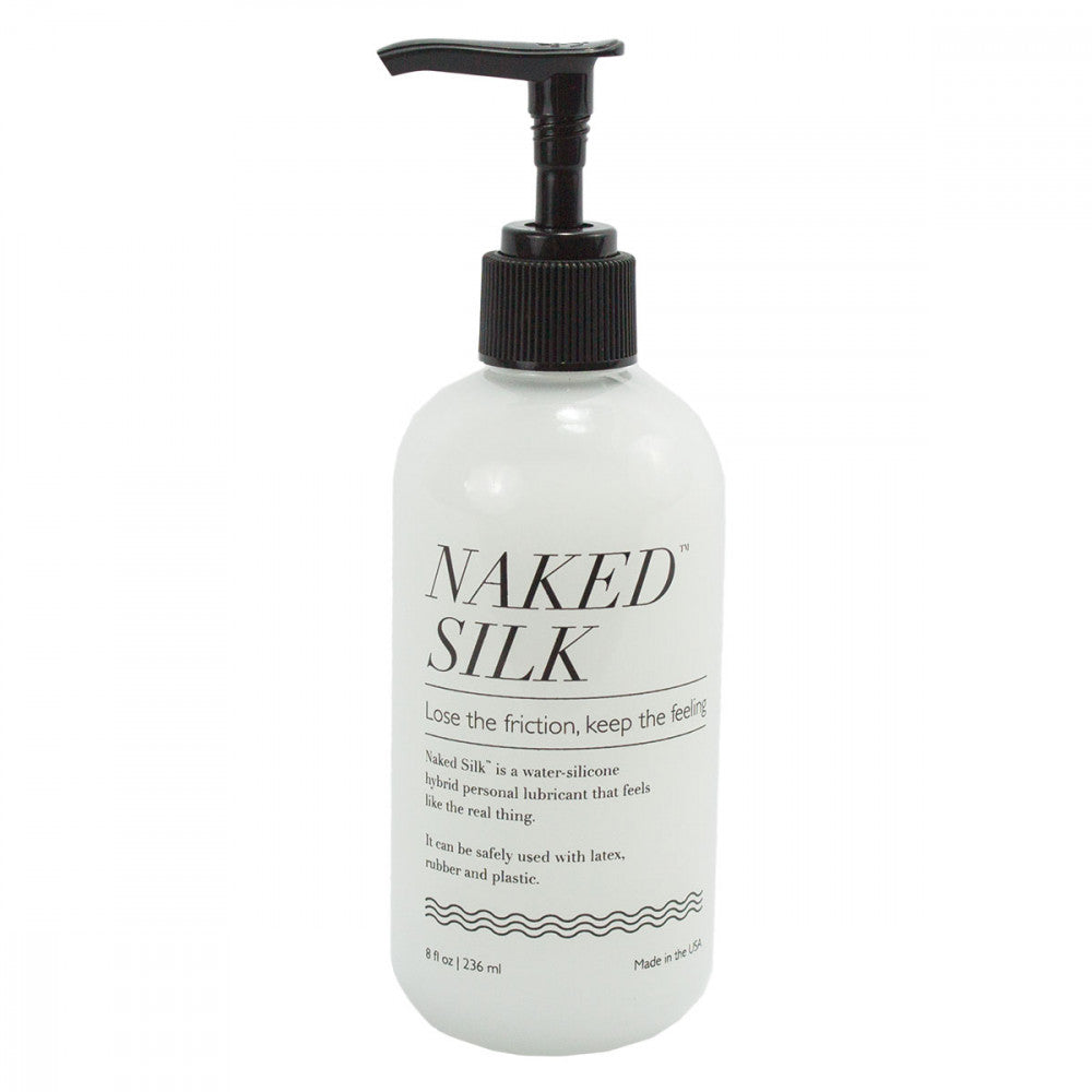 Naked Silk Hybrid Lubricant 8.7 oz – White Water-Silicone Personal Lubricant
