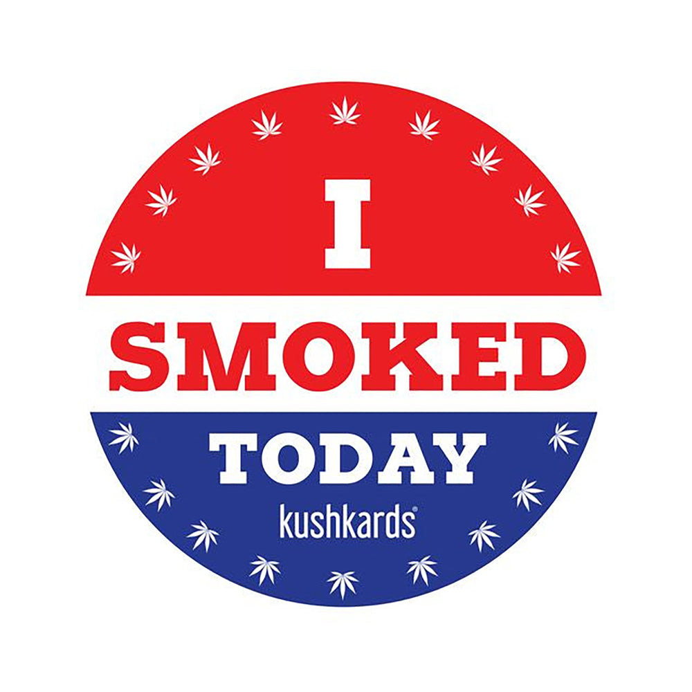 KushKards I Smoked Today Sticker 3-Pack – Multi-Color Stickers for Water Bottles, Laptops, or Phone Cases