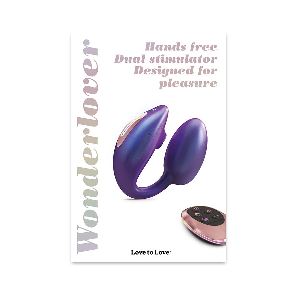 Love to Love Wonderlover with Remote - Purple Clitoral and G-Spot Stimulator