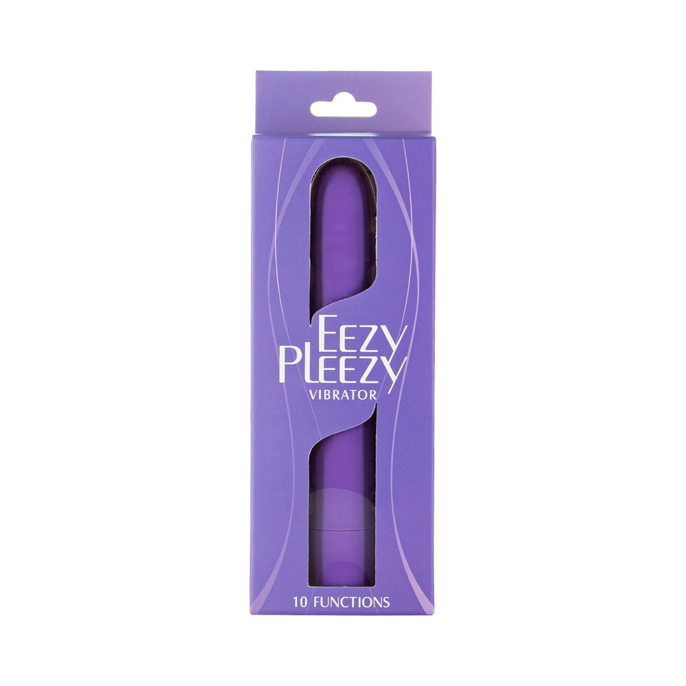 BMS Eezy Pleezy Classic Vibrator – 7 in. Purple – 10 Functions