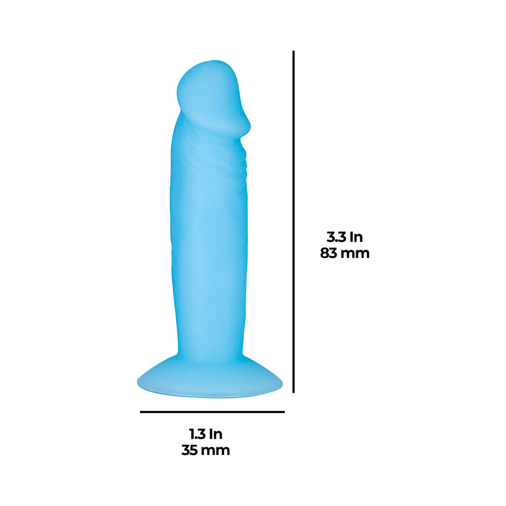 Addiction Silly Willy Glow-in-the-Dark Miniature Dildo – 3.3 in. – Pink
