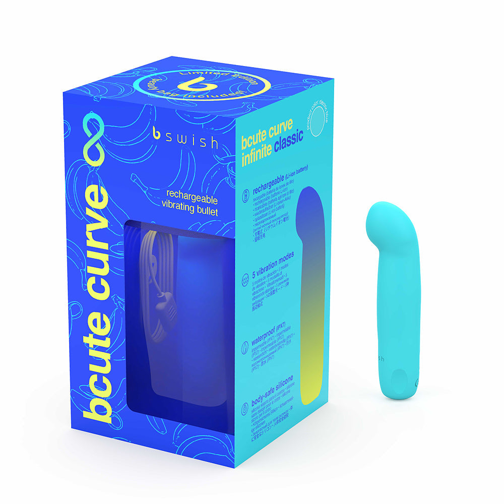 B Swish Bcute Curve Infinite LE G-Spot Bullet – Electric Blue