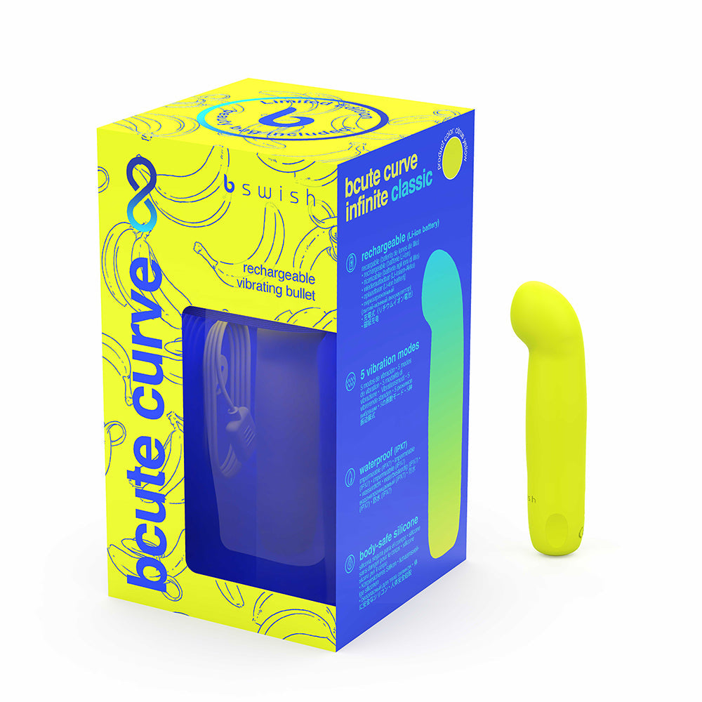 B Swish Bcute Curve Infinite Classic G-Spot Bullet – Citrus Yellow