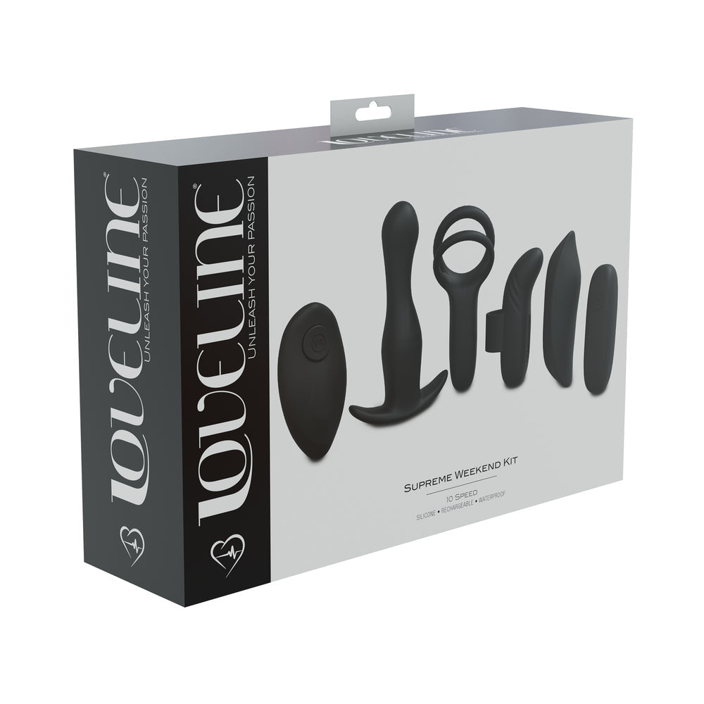 LoveLine Supreme Weekend Kit Silicone Bullet – Black