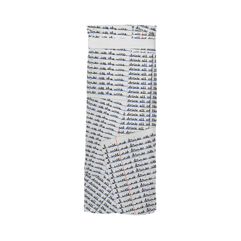 Twisted Wares I Will Not Drink All The Wine Flour Sack Towel - White