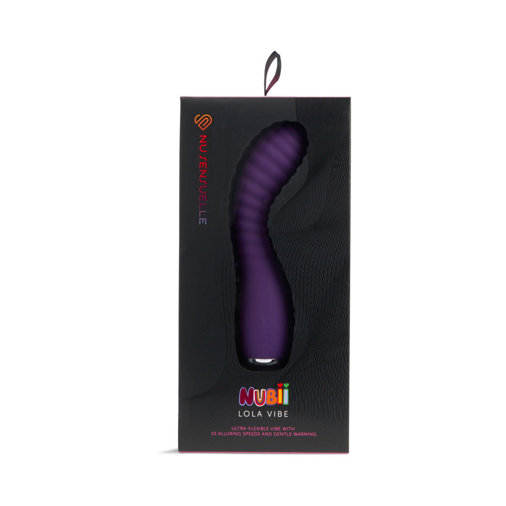 Nu Sensuelle Lola Nubii Flexible Warming Vibe – Purple