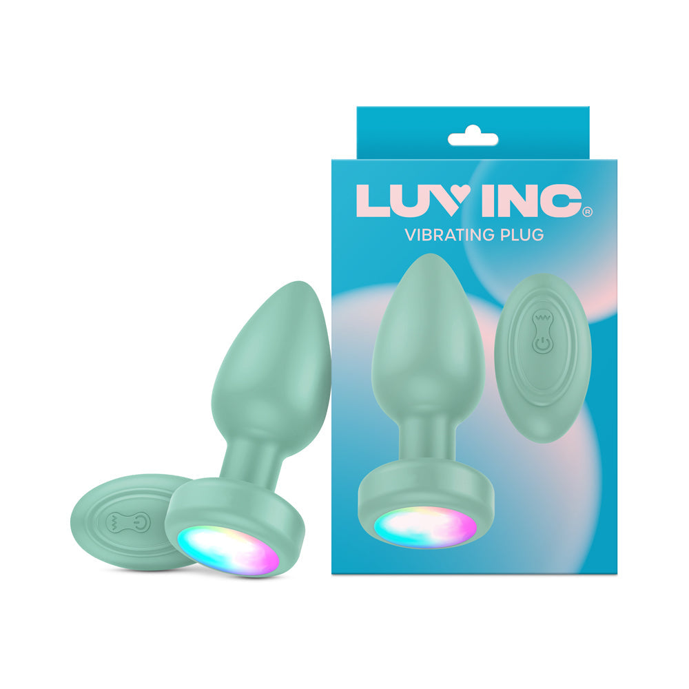 Luv Inc Pr17 Vibrating Butt Plug with Remote Control – Teal