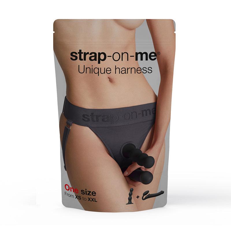 Strap-On-Me Unique Harness Lingerie – Grey