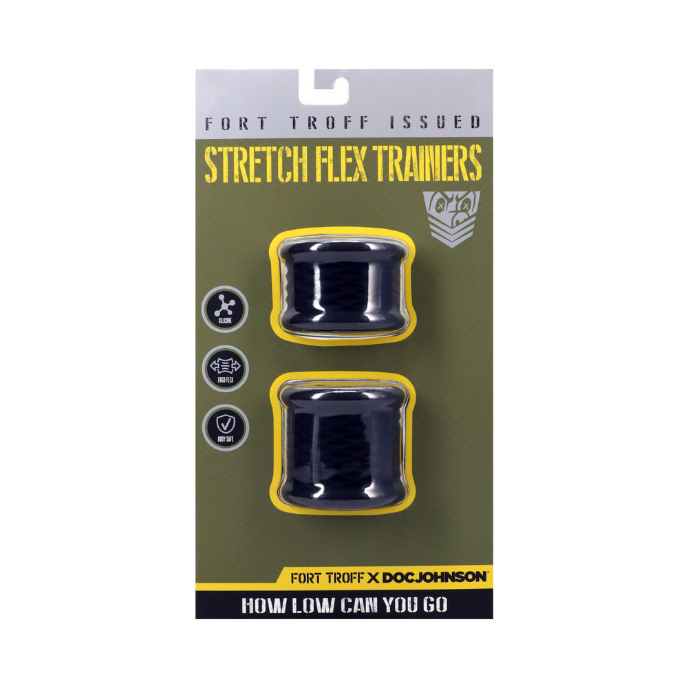 Fort Troff Stretch Flex Trainers – Black – Silicone Trainers with Ergonomic Fit