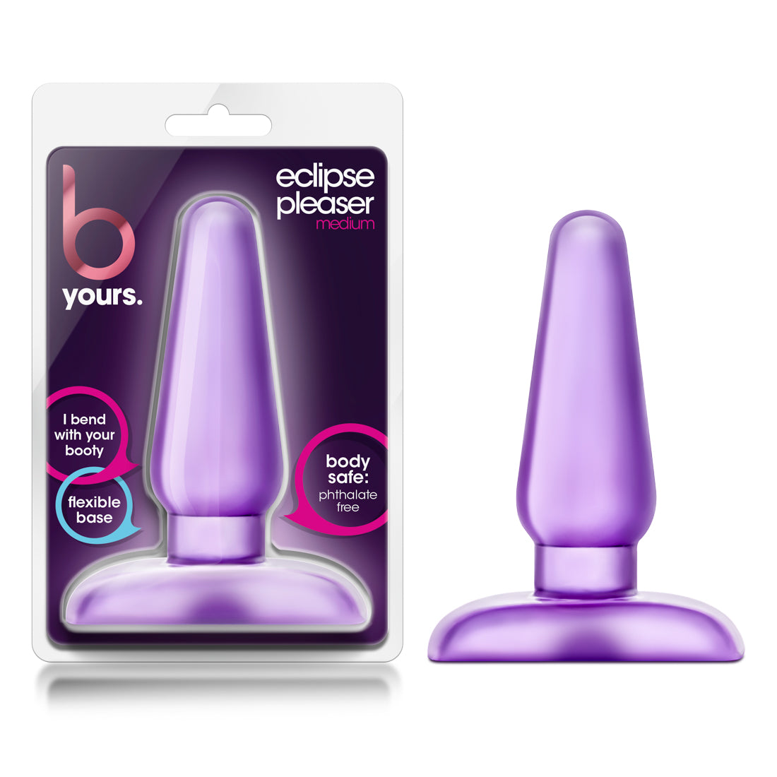 Blush B Yours Eclipse Pleaser Medium Anal Plug - Purple
