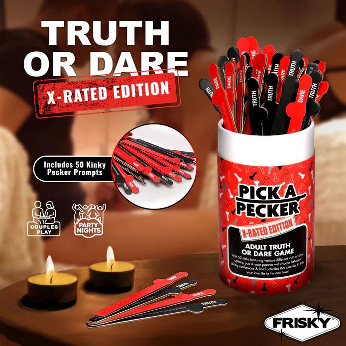 XR Brands Pick a Pecker Adult Truth or Dare Game – Red