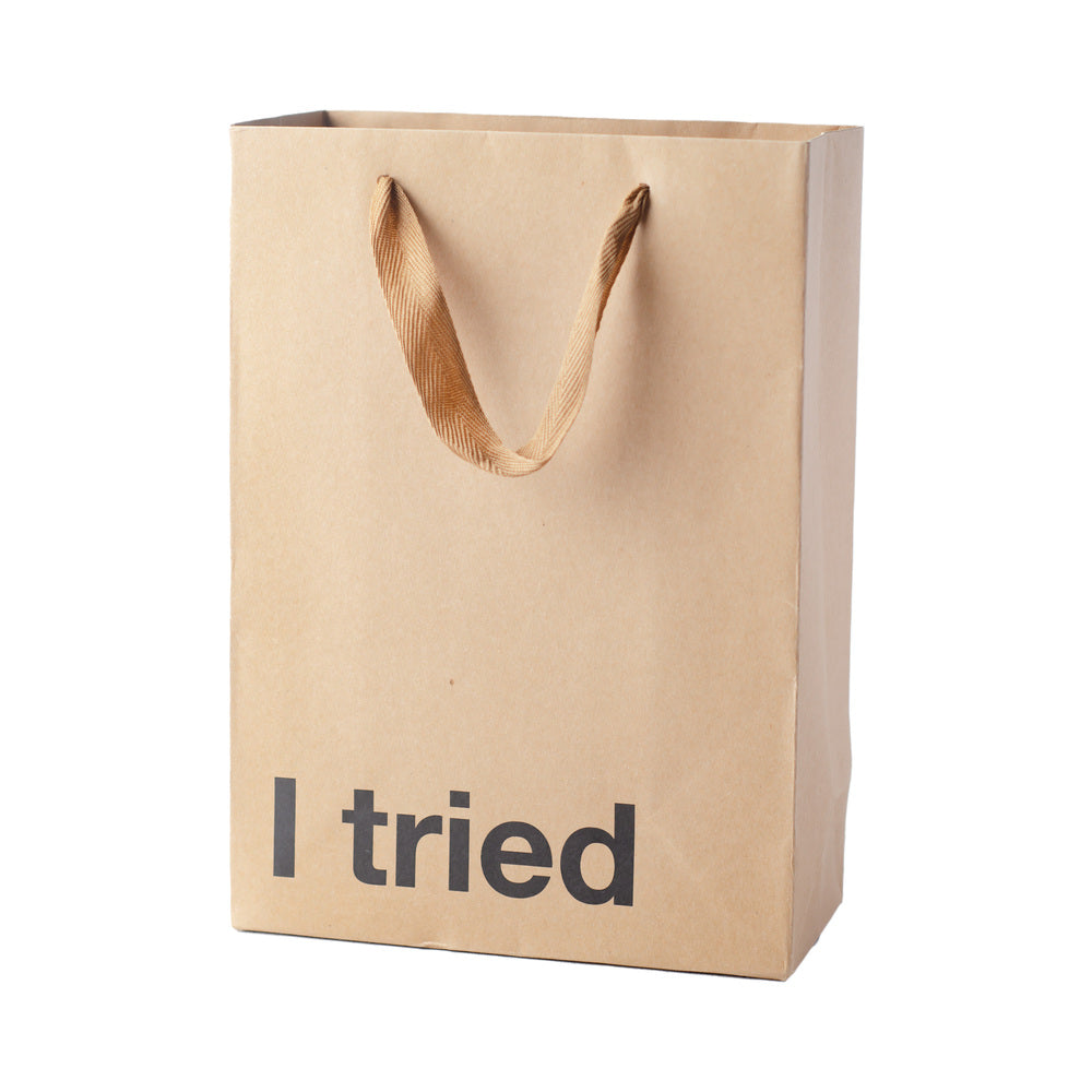 Wood Rocket Snarky Gift Bags I Tried 3pk – Tan