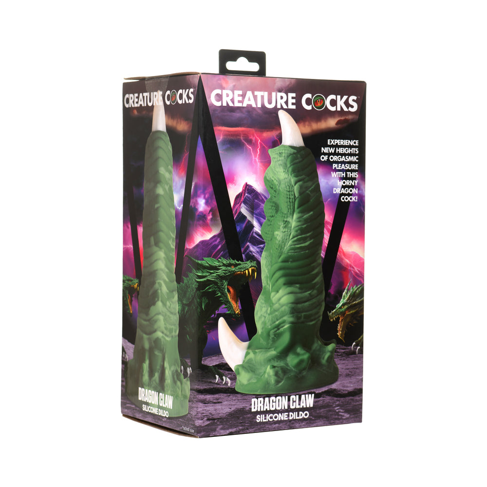 Creature Cocks Dragon Claw Silicone Dildo – Green – 9.5 Inches