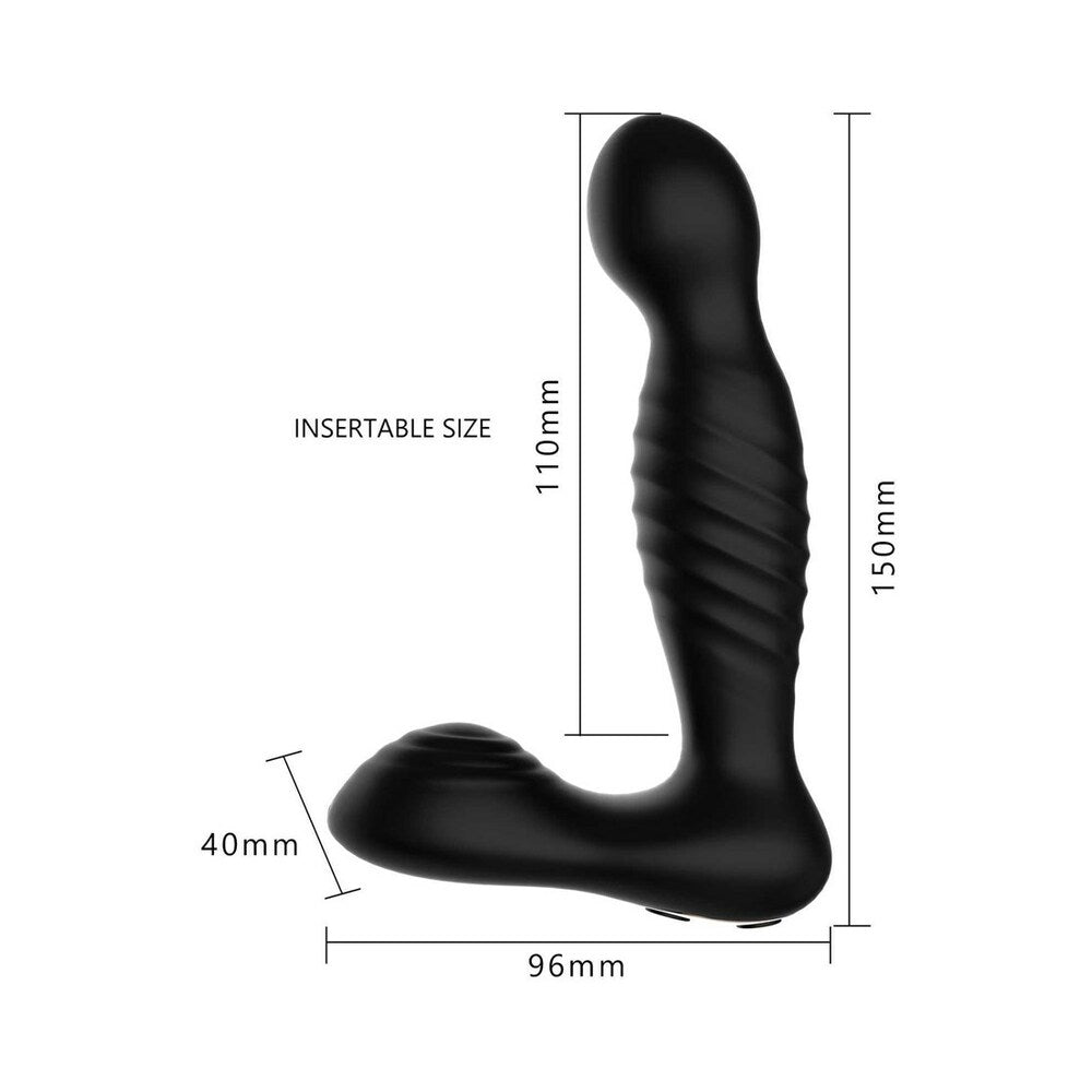 Adam & Eve Derek Warming & Rotating Prostate Vibe – Black