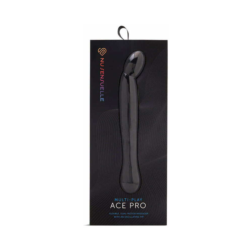Nu Sensuelle Ace Pro Prostate & G-Spot Vibe – Black – 10 Speeds + 10 Pulsations