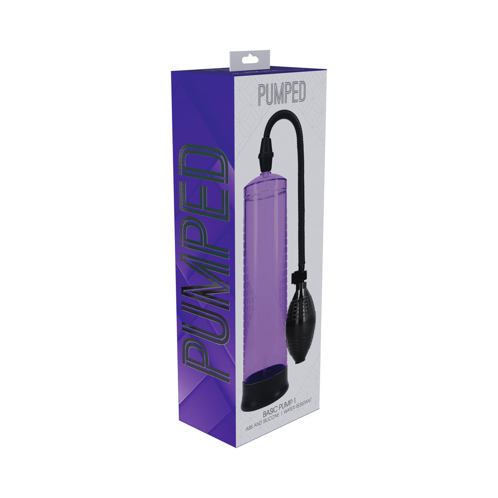 Pumped Basic Pump 1 Water Resistant Vacuum Erection Device – Purple