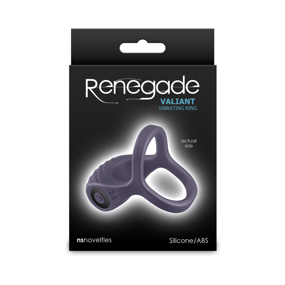 Renegade Valiant Rechargeable Vibrating Ring - Gray