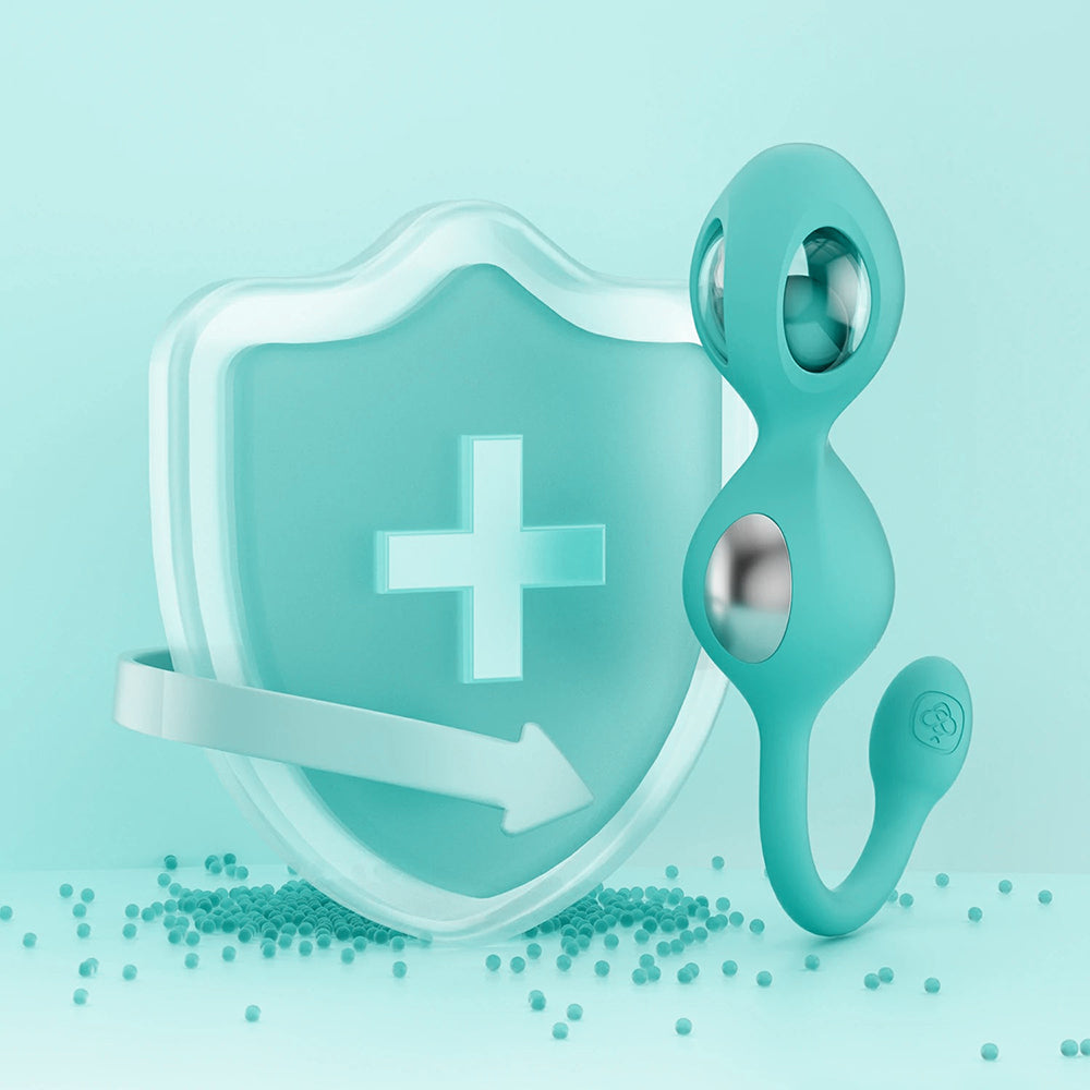 Honey Play Box Elektra App-Controlled E-Stim Kegel Training Set - Cyan
