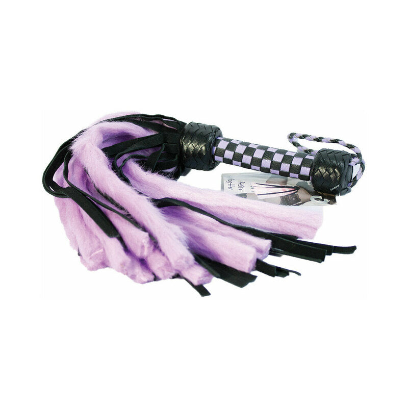 Ruff Doggie Styles Suede & Fluff Mini Flogger – Purple