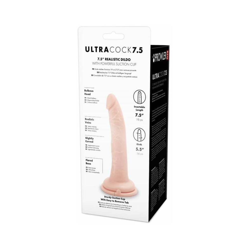 Prowler RED Ultra Cock 7.5 in. Realistic Dildo – Vanilla