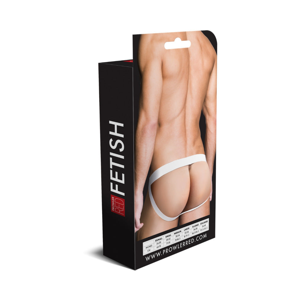 Prowler RED Assless Cockring Jock Strap – White – Size M