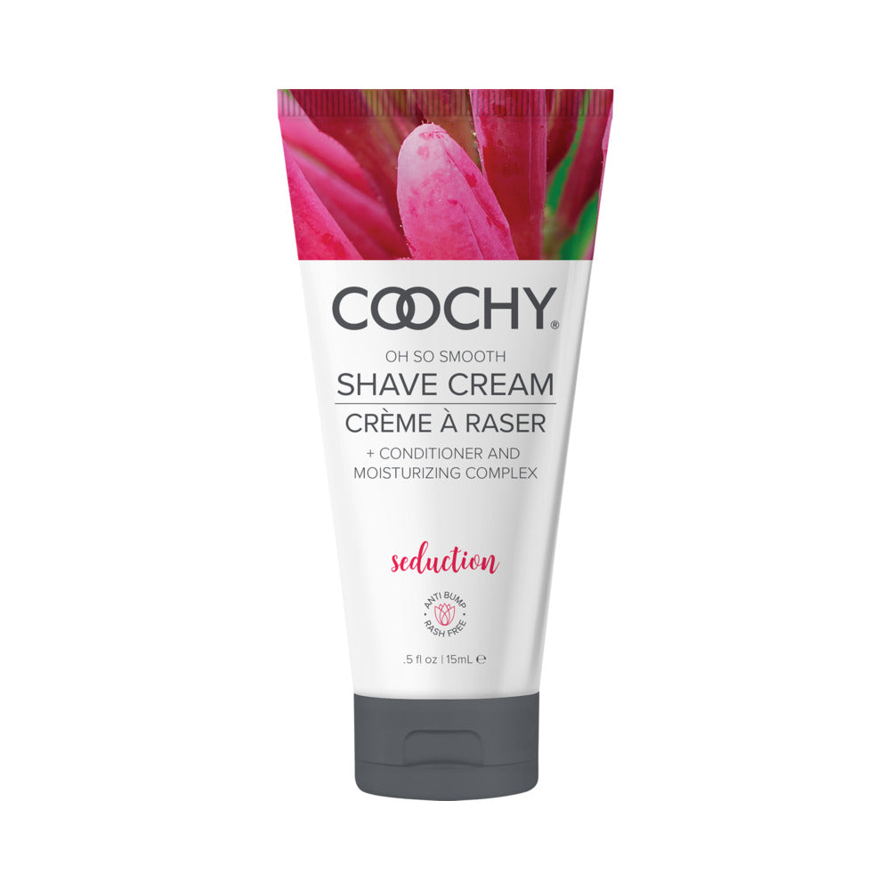 Coochy Shave Cream Seduction 0.5 oz – Gentle Shaving Cream for Sensitive Skin