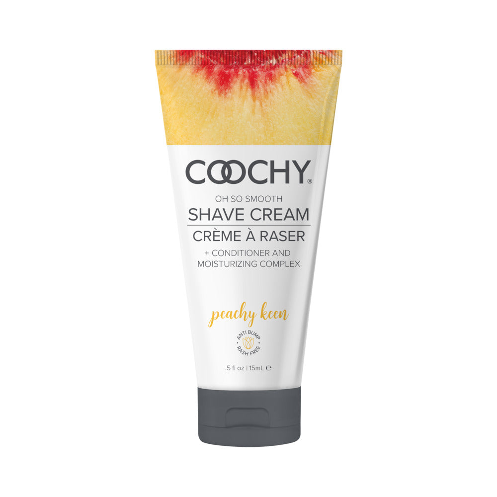 Coochy Shave Cream Peachy Keen 0.5 oz – Shaving Cream for Sensitive Skin