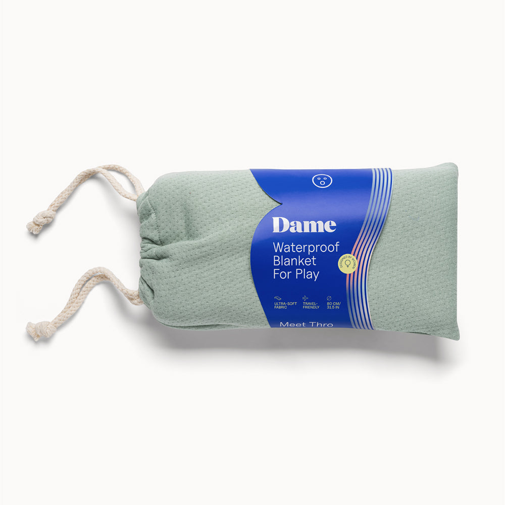 Dame Thro Waterproof Sex Blanket - Green - 31.5 Inch Diameter