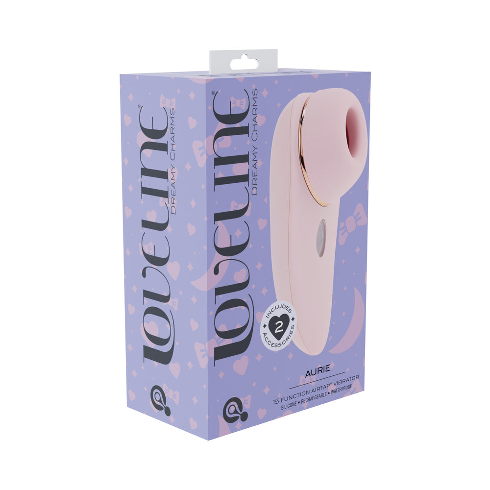 LoveLine Aurie Rechargeable Vibrator with AirTap Technology – Light Pink