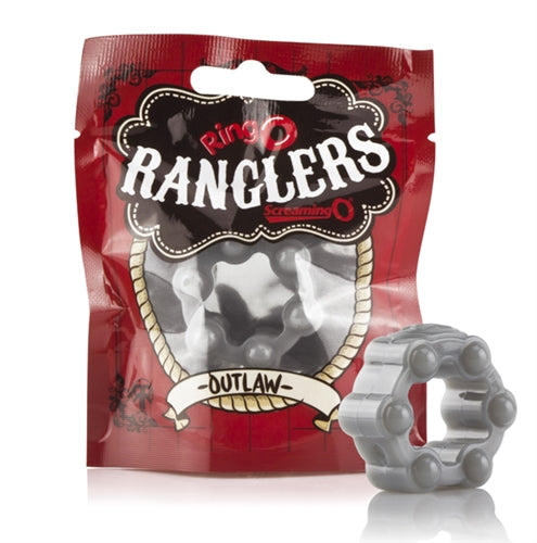 Screaming O RingO Ranglers Outlaw - Silver Waterproof Male Enhancement Ring