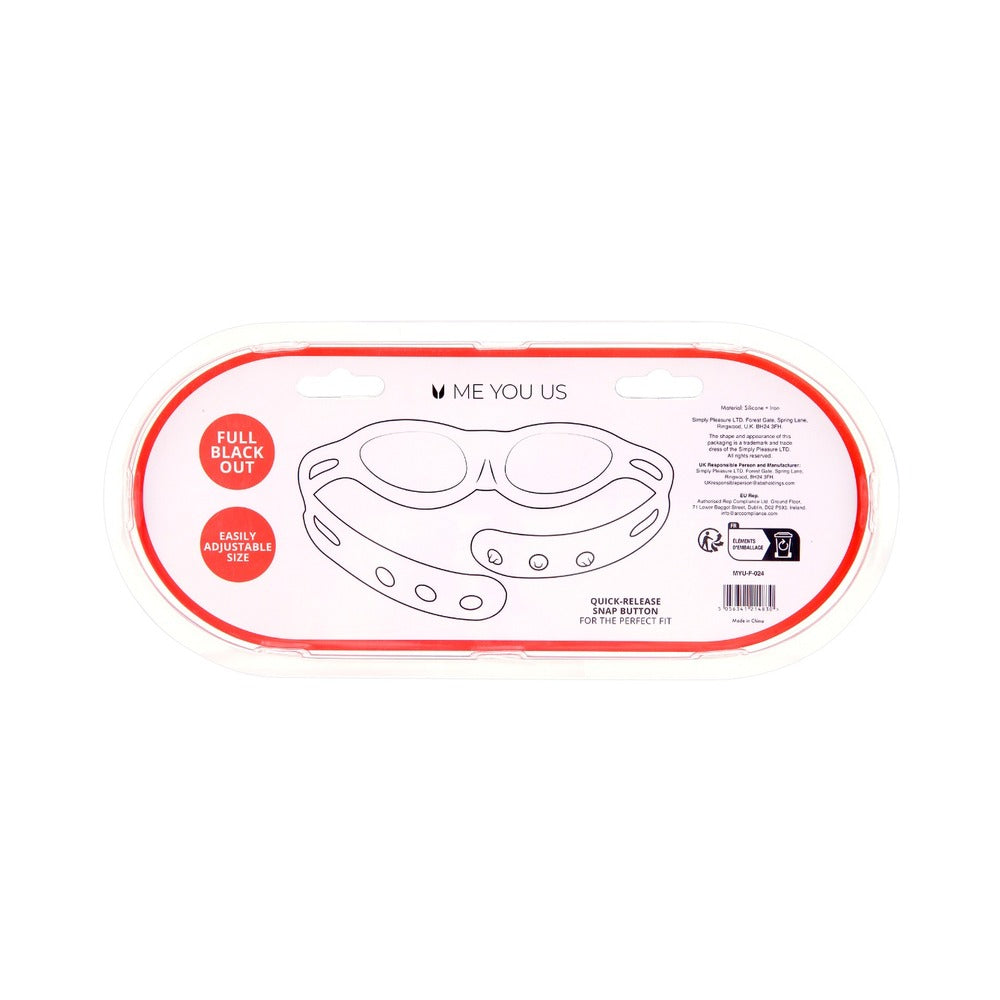 Me You Us Silicone Full Blindfold – Black
