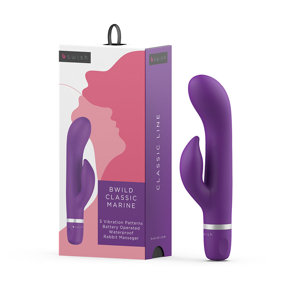 B Swish Bwild Classic Vibrator – Dual Motor, Waterproof, Purple