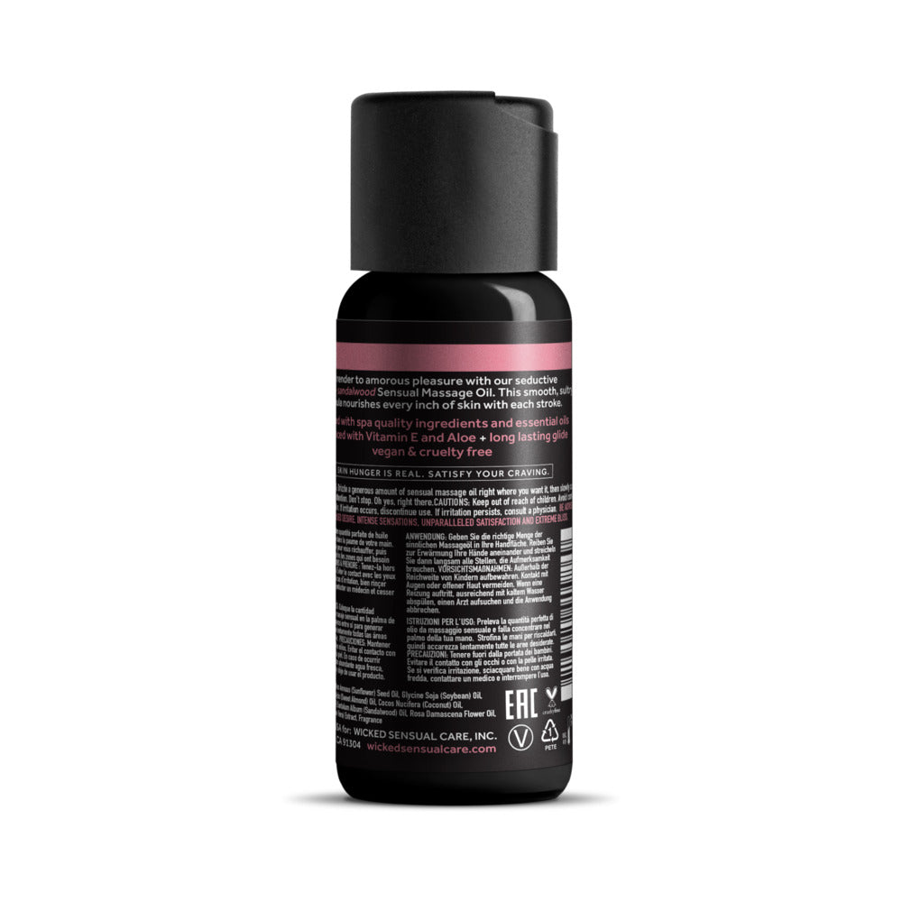 Wicked Wild Rose & Sandalwood Massage Oil – 4 oz